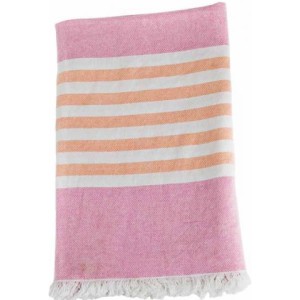 lulujo Turkish Towel Badetuch Pink &amp; Apricot