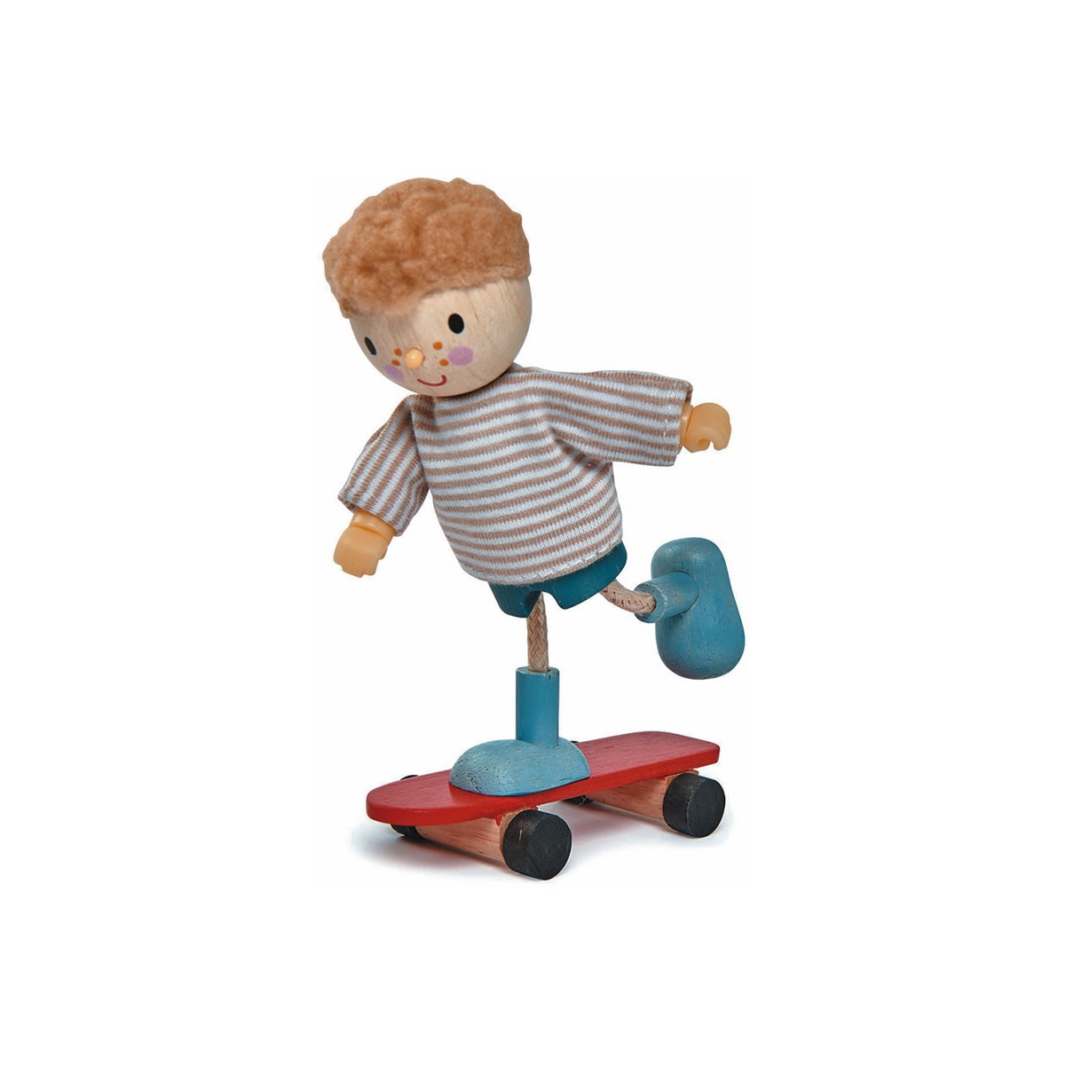 Tender Leaf Toys Holzpuppen-Set Edward & Skateboard...