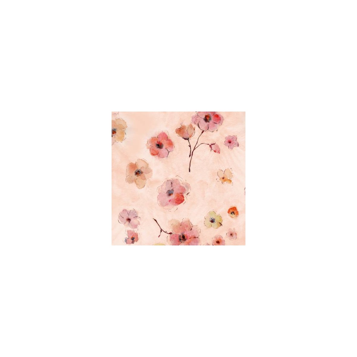Baumwollstoff Patchworkstoff  Pink Floral