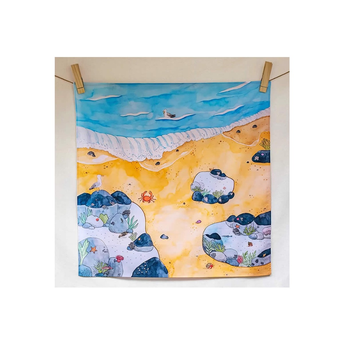 Wonderie Spieltuch Rock Pool Life 100 x 100 cm