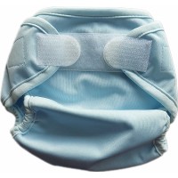 ABC Wrap Überhose Klett Gr. S (3-7 kg) Hellblau "Second Hand"